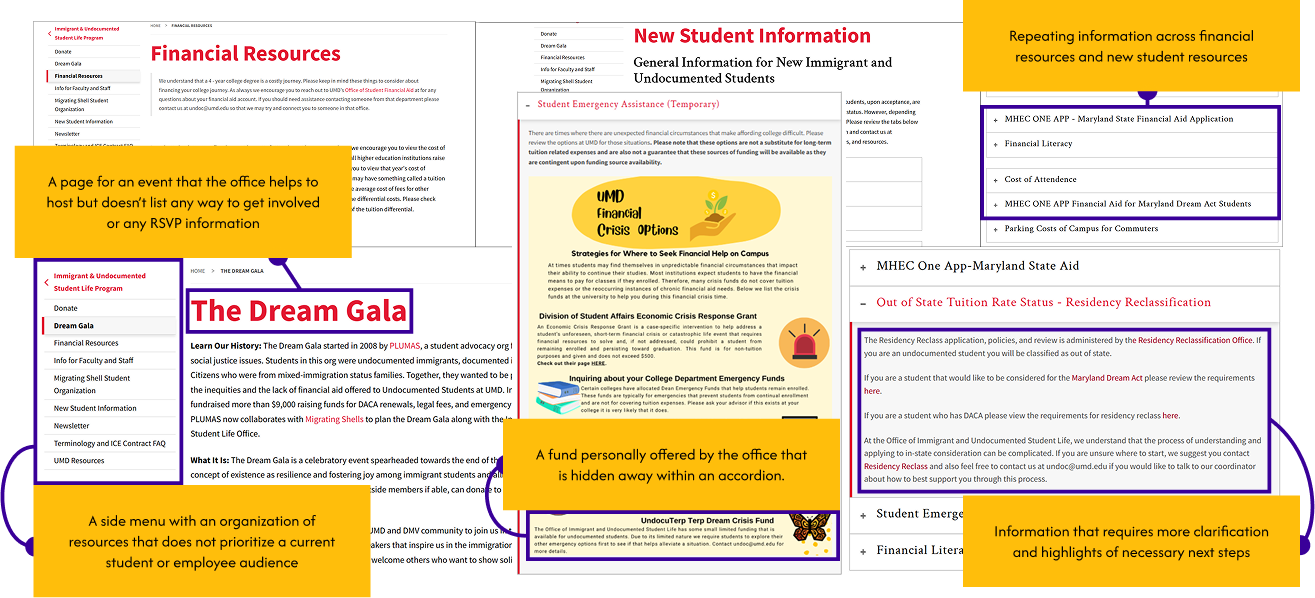 UndocuTerps Website Issues